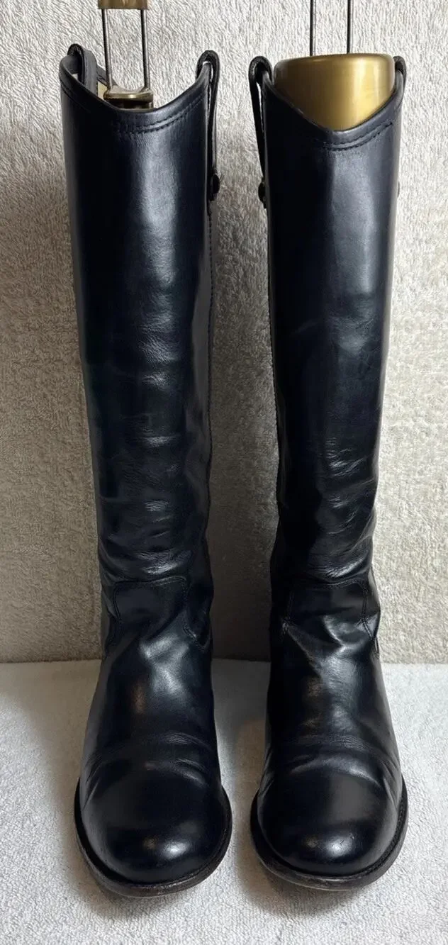 Frye Melissa Button #77167 Leather Equestrian Riding Biker Womens Boots 7.5 B